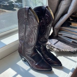 Cowboy boots leather
